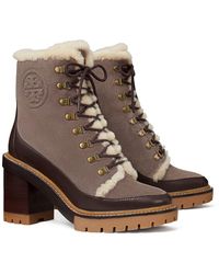 tory burch grey boots