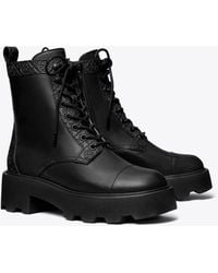 Tory Burch - T Monogram Lug Ankle Boot - Lyst