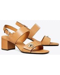 Tory Burch - Turnlock Heeled Sandal - Lyst