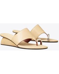 Tory Burch - Pierced Wedge Sandal - Lyst