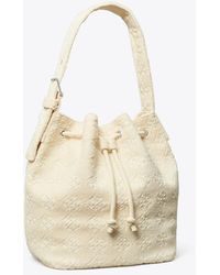 Tory Burch - T Monogram Terry Oversized Bucket Bag - Lyst