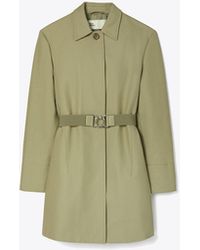 Tory Burch - Belted Twill Coat - Lyst
