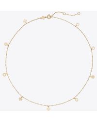 Tory Burch - Forget Me Not Charm Necklace - Lyst