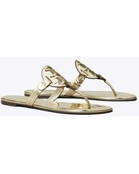 Tory Burch - Miller Metallic Sandal - Lyst