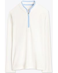 Tory Sport Performance Half-zip Pullover - White