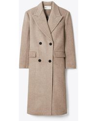 Tory Burch - Double Breasted Wool Coat - Lyst