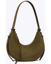 Tory Burch - Romy Suede Half Moon Bag - Lyst
