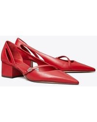 Tory Burch - Double T Buckle D'Orsay Pump - Lyst