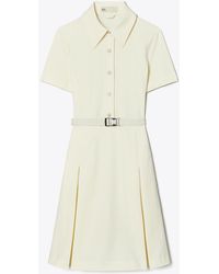 Tory Burch - Short-Sleeve Pleated Golf Dress - Lyst