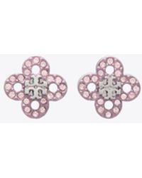 Tory Burch - Forget Me Not Clover Stud Earrings - Lyst