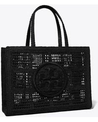 Tory Burch - Large Ella Hand-Crocheted Tote - Lyst