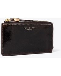 Tory Burch - Romy Distressed Zip Card Case - Lyst