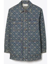 Tory Burch - Denim Cargo Barn Jacket - Lyst