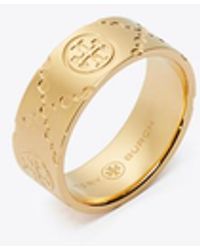 Tory Burch - Icon T Monogram Ring - Lyst