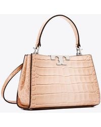 Tory Burch - Mini Eleanor Croc-Embossed Satchel, One Size - Lyst