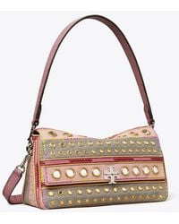 Tory Burch - Small Charlie Embellished Shoulder Bag - Lyst