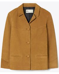 Tory Burch - Suede Jacket - Lyst
