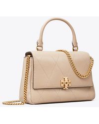 Tory Burch - Mini Charlie Quilted Top-Handle Crossbody - Lyst