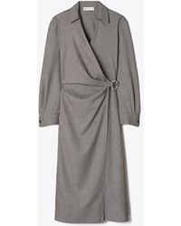Tory Burch - Wool Wrap Dress - Lyst