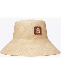 Tory Burch - Straw Bucket Hat - Lyst