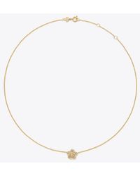 Tory Burch - Small Pierced Pendant, One Size - Lyst