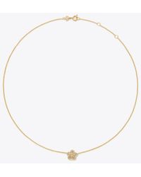 Tory Burch - Small Pierced Pendant, One Size - Lyst