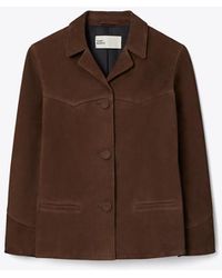 Tory Burch - Suede Jacket - Lyst