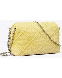 Tory Burch - Fleming Denim Soft Crossbody Bag - Lyst