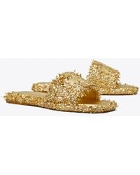 Tory Burch - Double T Burch Slide - Lyst
