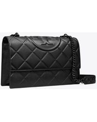 Tory Burch - Small Fleming Polished-Grain Shoulder Bag, One Size - Lyst