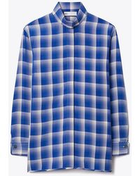 Tory Burch - Plaid Viscose Shirt - Lyst