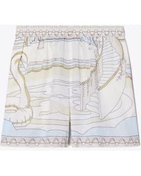 Tory Burch - Printed Camp Shorts - Lyst