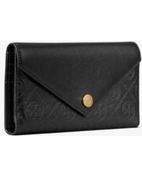 Tory Burch - T Monogram Leather Envelope Wallet, One Size - Lyst