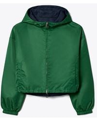 Tory Burch - Reversible Cropped Nylon Jacket - Lyst