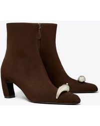 Tory Burch - Pierced Heeled Ankle Boot - Lyst