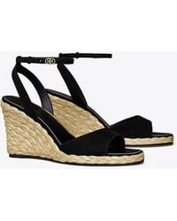 Tory Burch - Raffia Wedge Sandal - Lyst