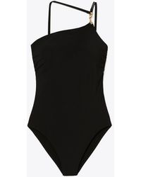 Tory Burch - One-shoulder Clip Tank Swimsuit - Lyst