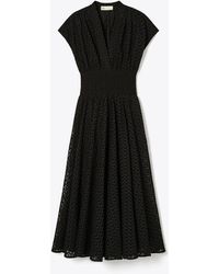 Tory Burch - Embroidered Cotton Dress - Lyst