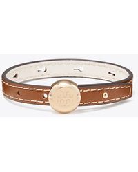 Tory Burch - Icon Leather Bracelet - Lyst