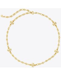Tory Burch Roxanne Chain Delicate Necklace - Mettallic