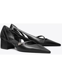 Tory Burch - Double T Buckle D'Orsay Pump - Lyst