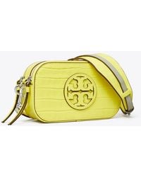 Tory Burch - Mini Miller Croc-Embossed Crossbody Bag, One Size - Lyst