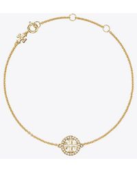 Tory Burch - Icon Pavé Chain Bracelet - Lyst
