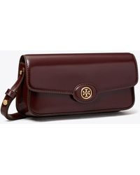 Tory Burch - Robinson Floral Spazzolato Rectangular Shoulder Bag - Lyst