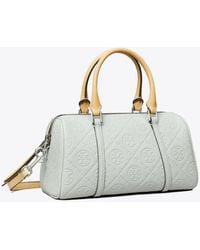 Tory Burch - T Monogram Pebble Petite Barrel Bag - Lyst