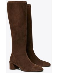 Tory Burch - Kniehohe Stiefel Mit Zehenkappe - Lyst