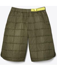 Tory Sport Long Quilted Short - Green