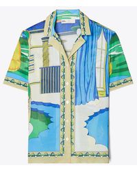 Tory Burch - Printed Camp Shirt - Lyst