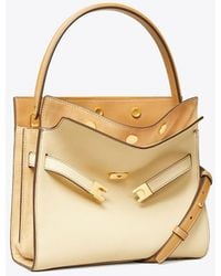 Tory Burch - Small Lee Radziwill Pebbled Double Bag - Lyst