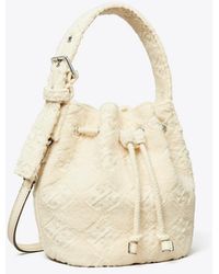 Tory Burch - T Monogram Terry Mini Bucket Bag, One Size - Lyst